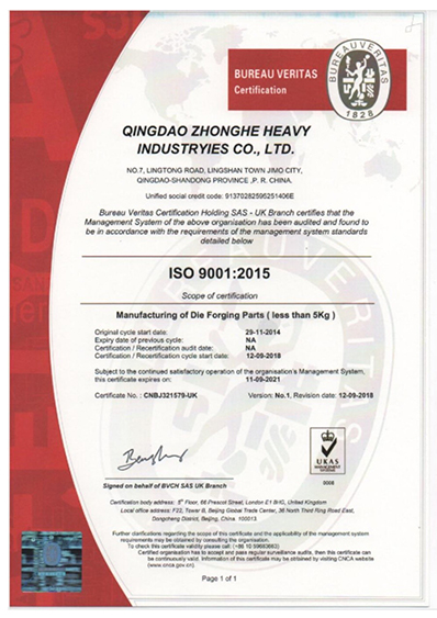 bv certification iso 9001