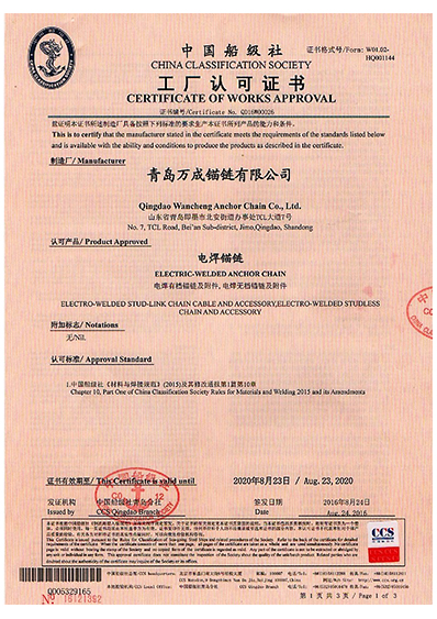 ccs certificate